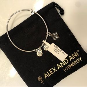 Bumblebee-Silver-Alex and Ani bracelet